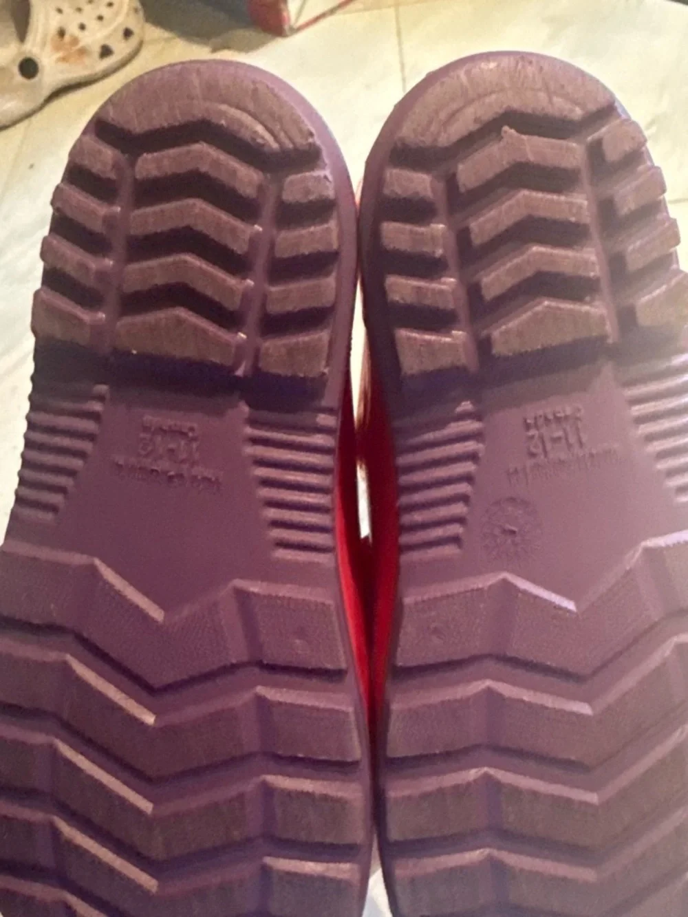Girls size 11-12 Pink Rain Boots